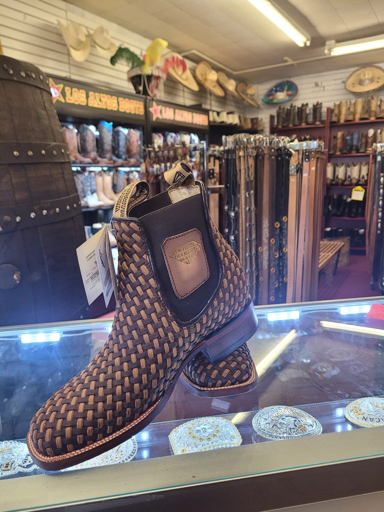 White Diamond Boots Petatillo Botin
