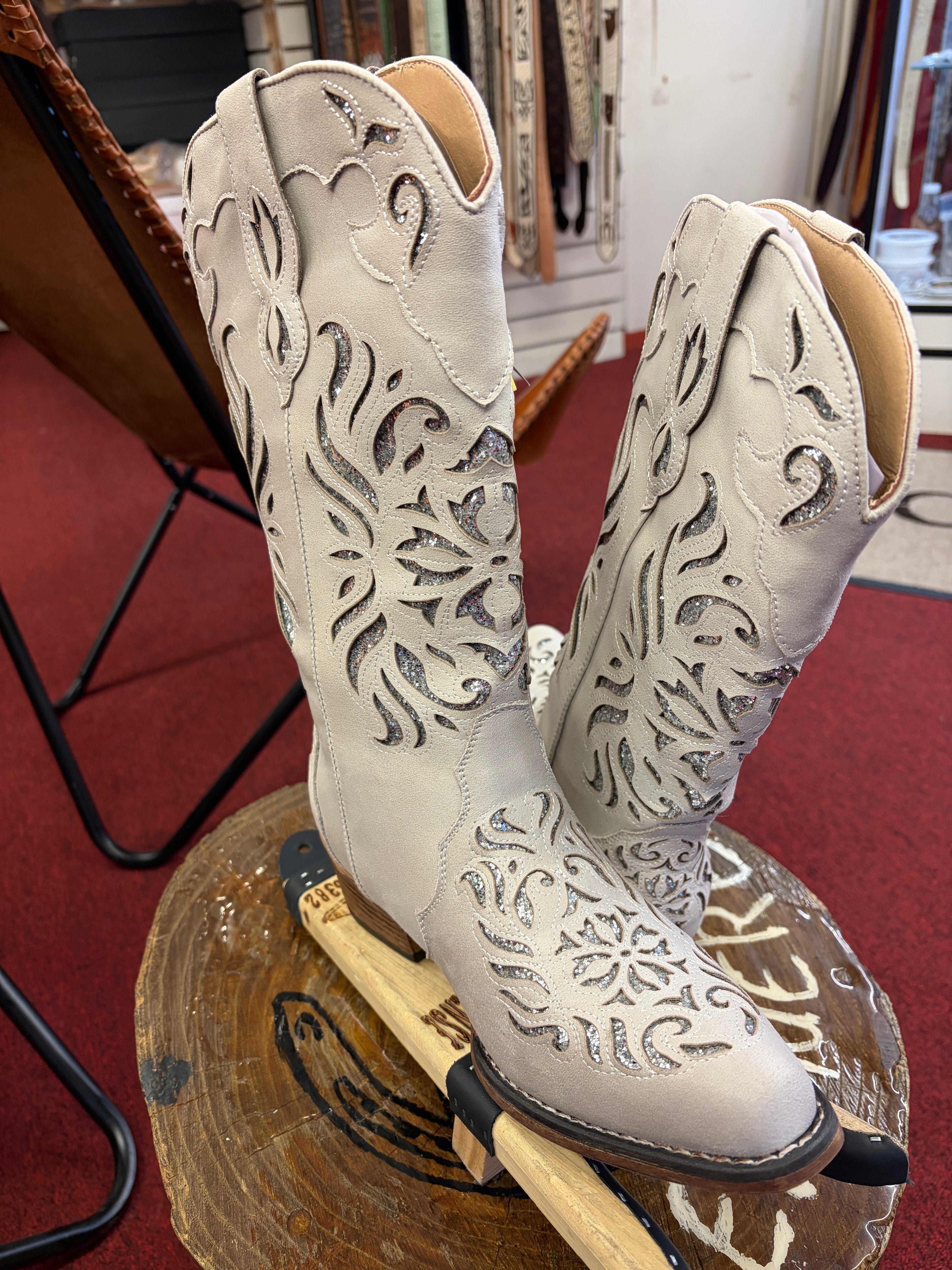 Roper Boots Woman’s Glitter Round Toe